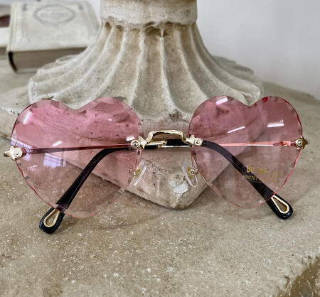 Cut glass Sunglasses-Pink
